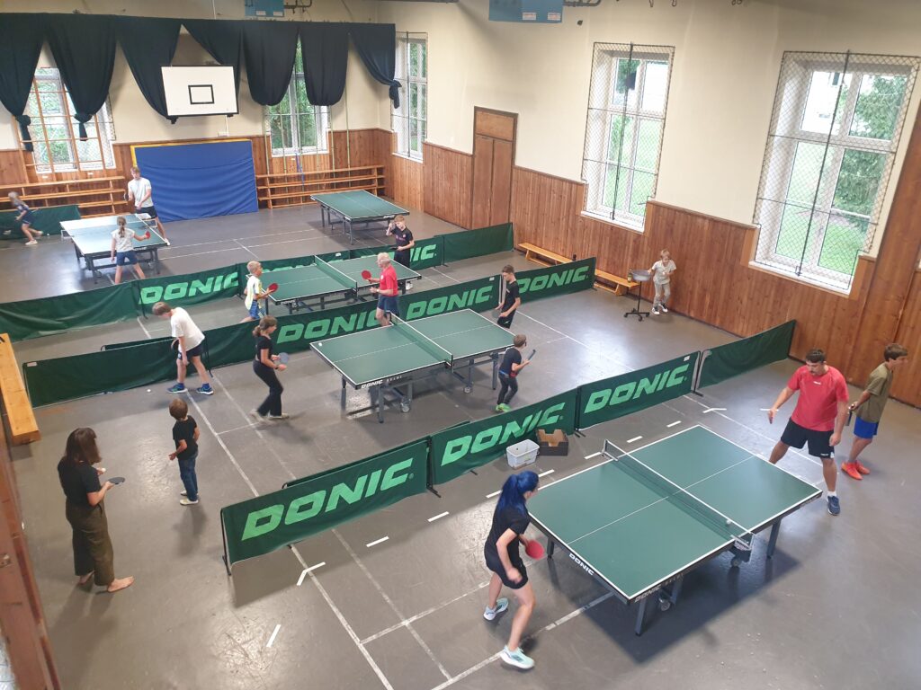 Tischtennisspieler beim Training